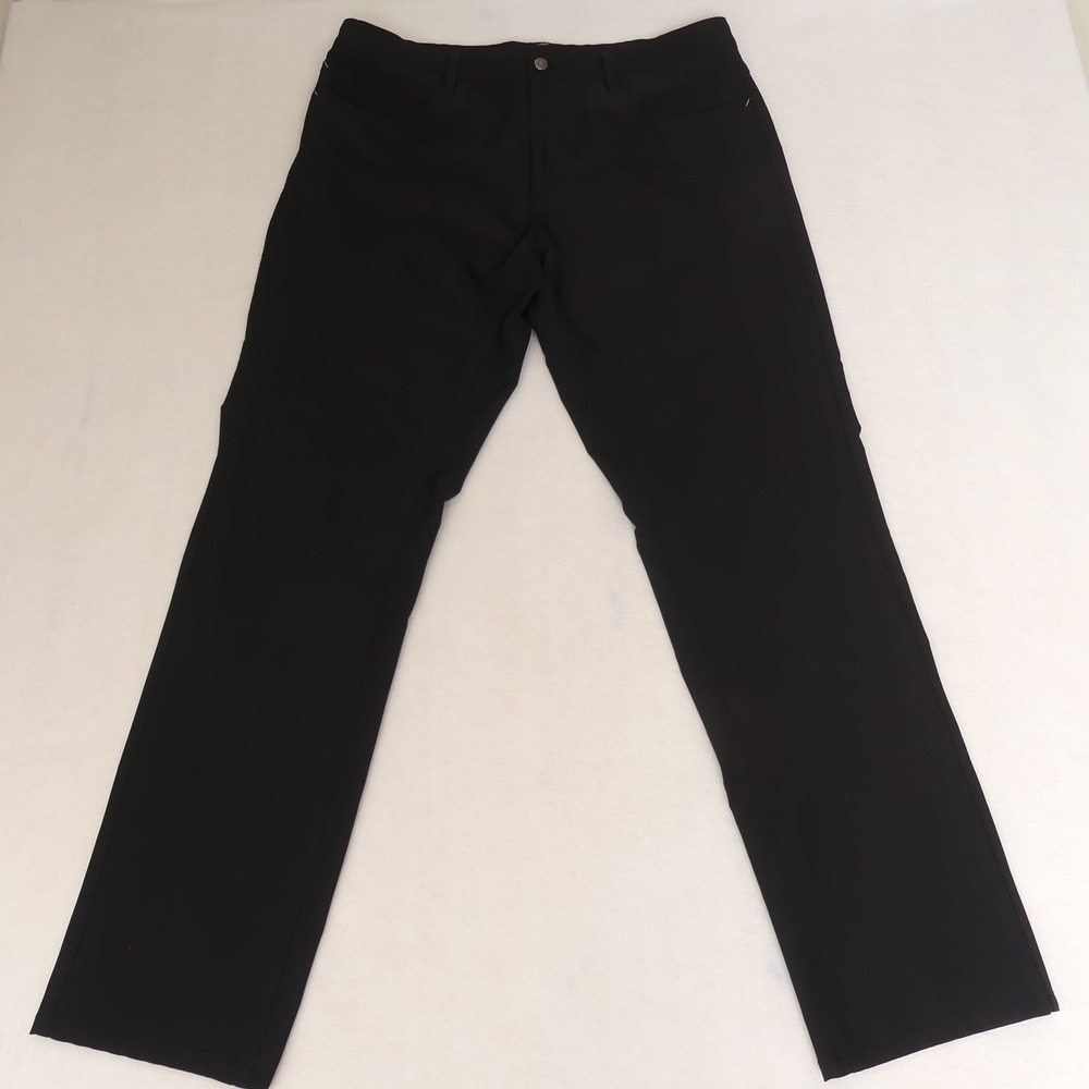 FootJoy Athletic Fit 5-Pocket‎ Performance Golf Pants Black Men's 35x32
